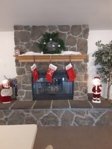 stockings hanging by the fireplace